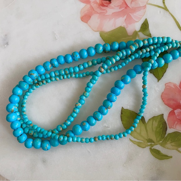TURQUOISE TRIPLE STRAND NECKLACE - Picture 14 of 14